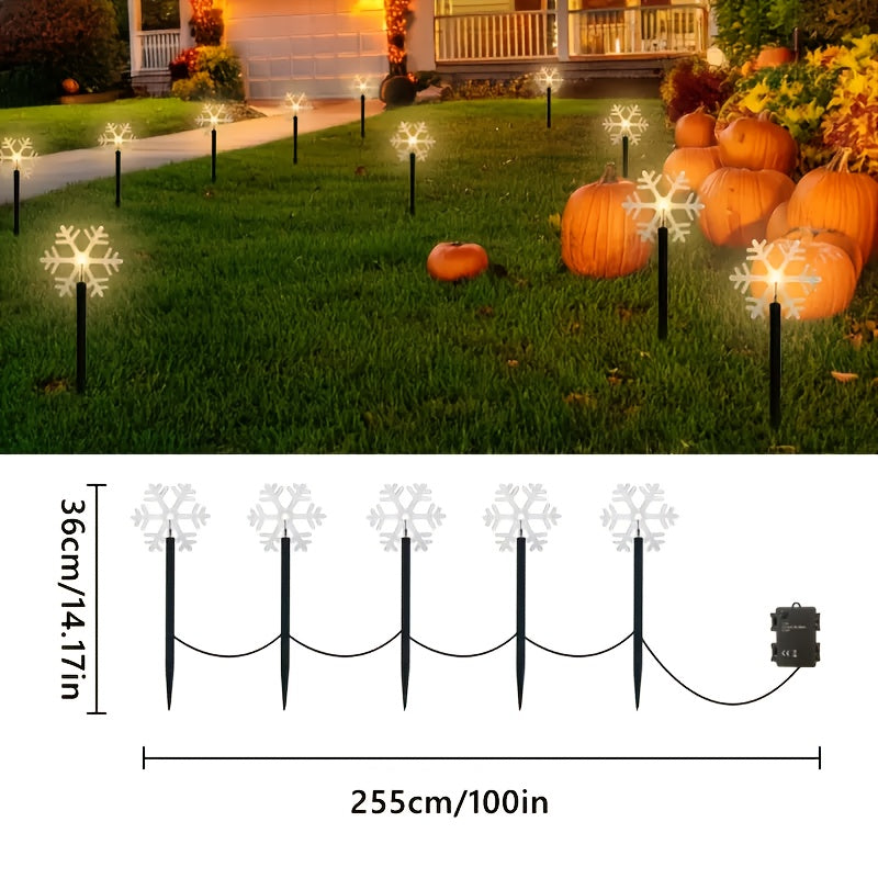 Vianočné svetielka – snehová vločka