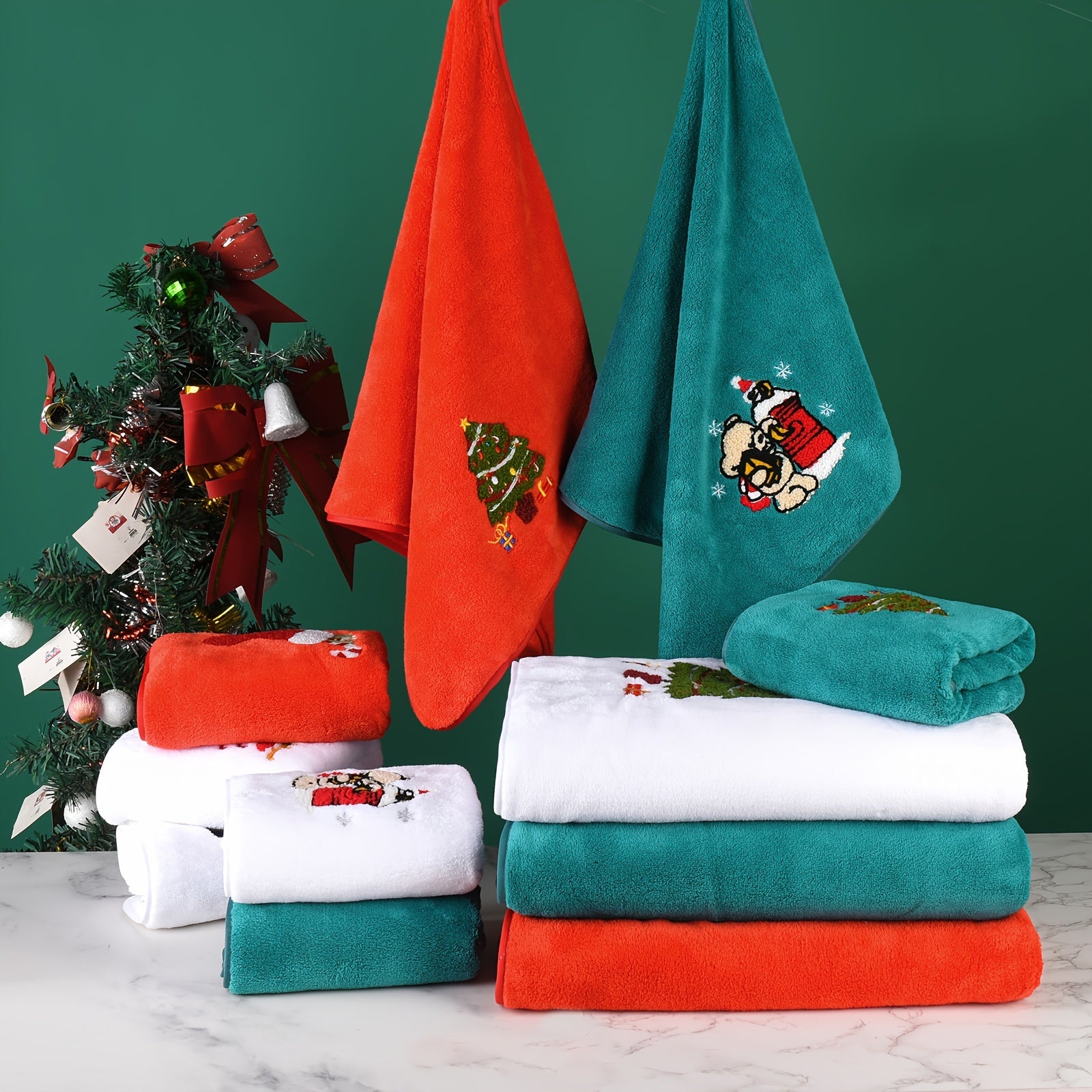 Vianočné uteráky – 3ks rôzne farby