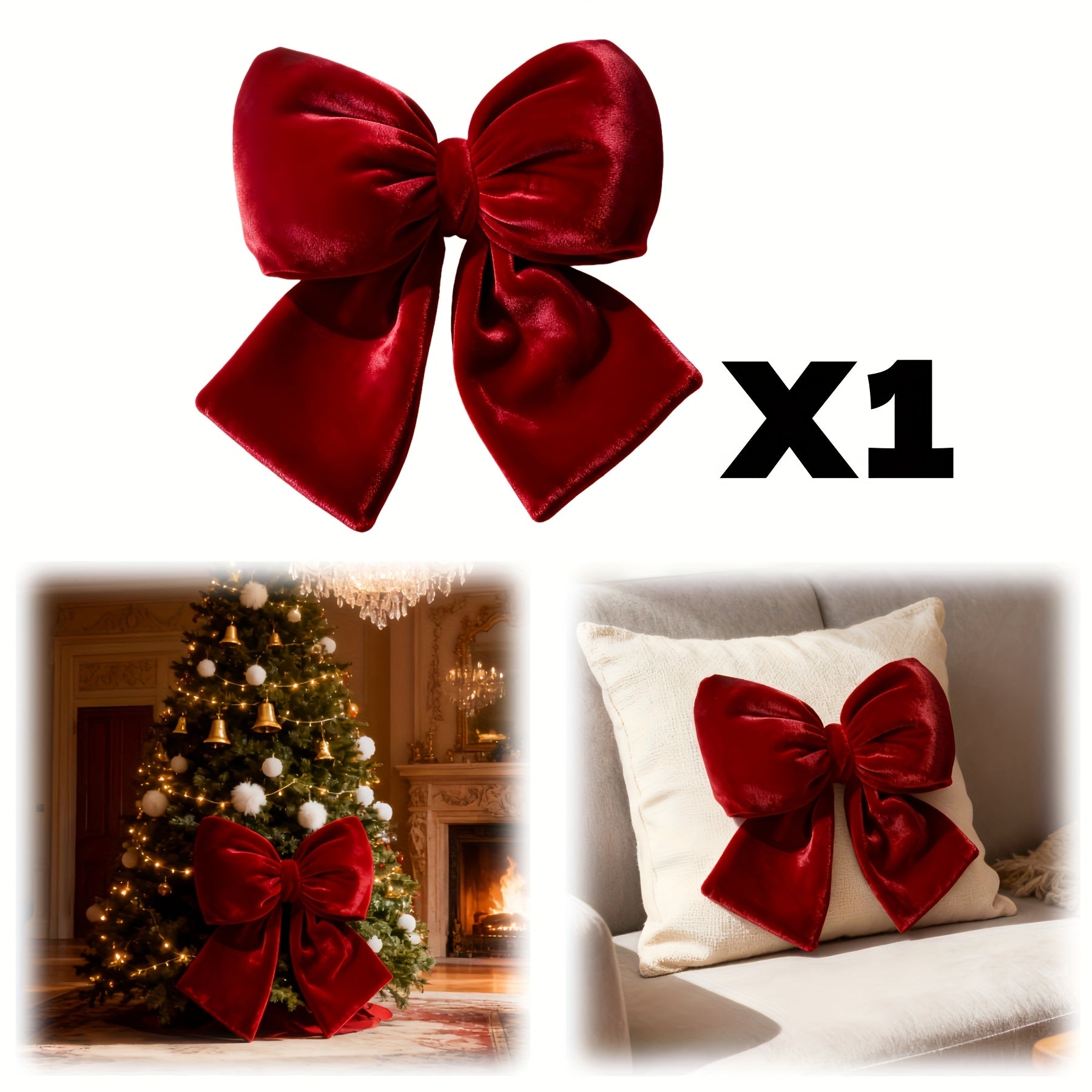 Vianočná mašľa – vínová