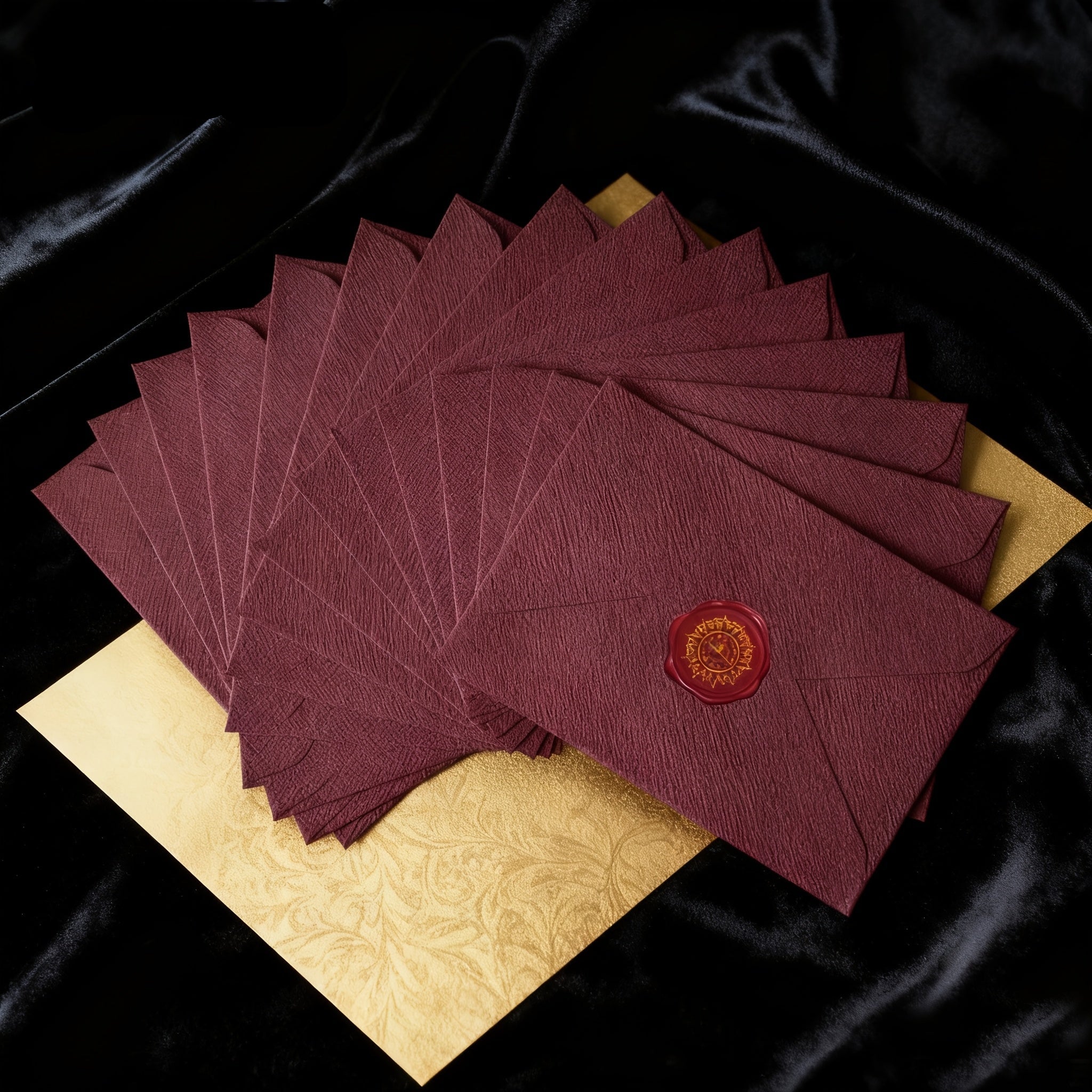 Sada obálok – červená luxusná textúrovaná