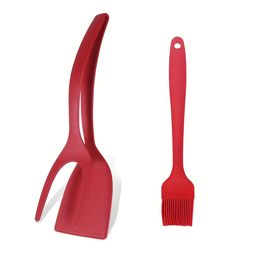 Nylonová kuchynská špachtľa a silikónový štetec – 2 kusy