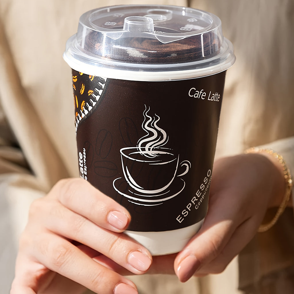 Ponožky po členky – kávový vzor