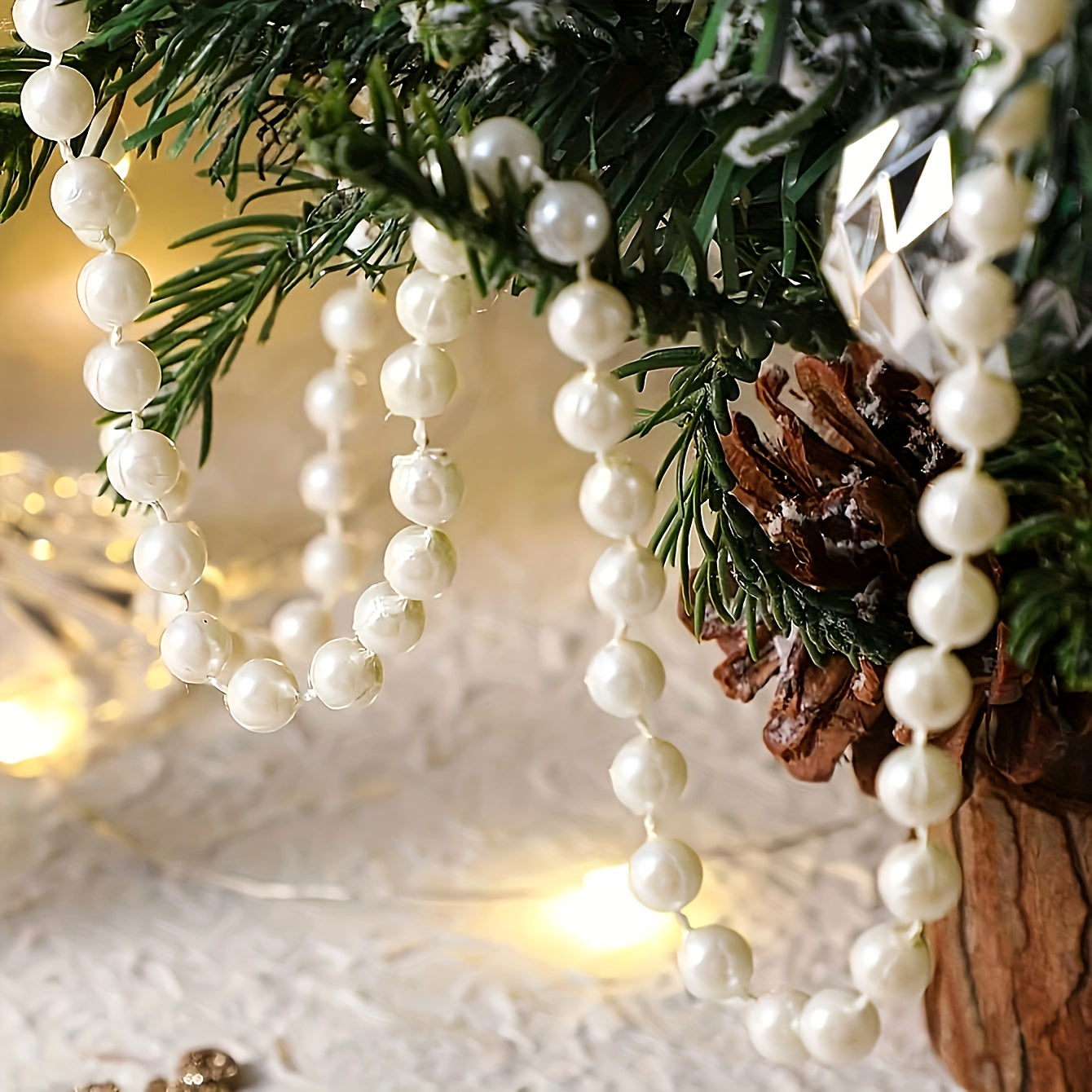 Vianočný náhrdelník – perlový