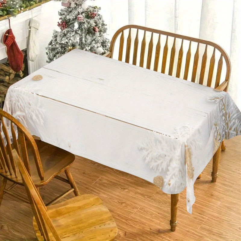 Vianočný obrus – bielo-zlatý