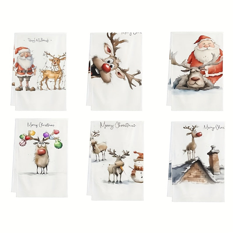 Vianočné utierky – 6 ks