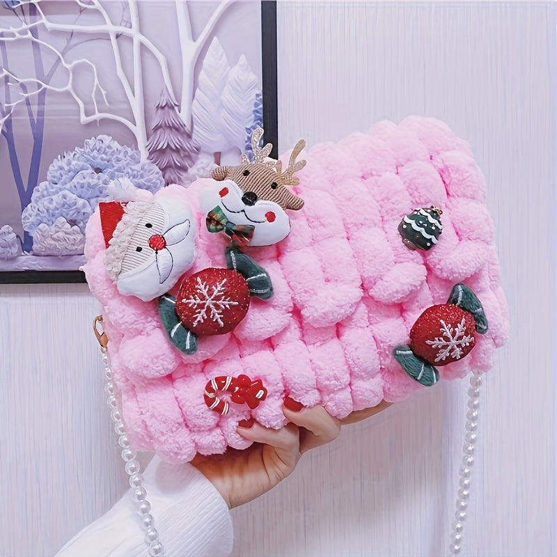 Vianočná kabelka – plyšová