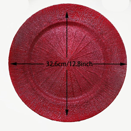 Servírovacie taniere – červené