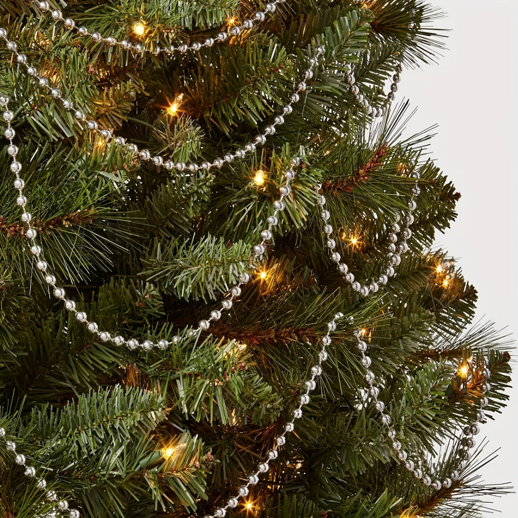 Vianočný girland s guľatými perličkami – 3m