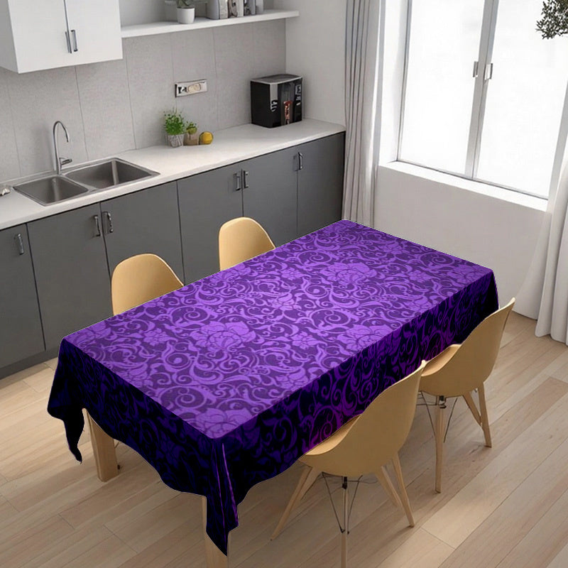 Obrus – fialový s kvetinovým vzorom