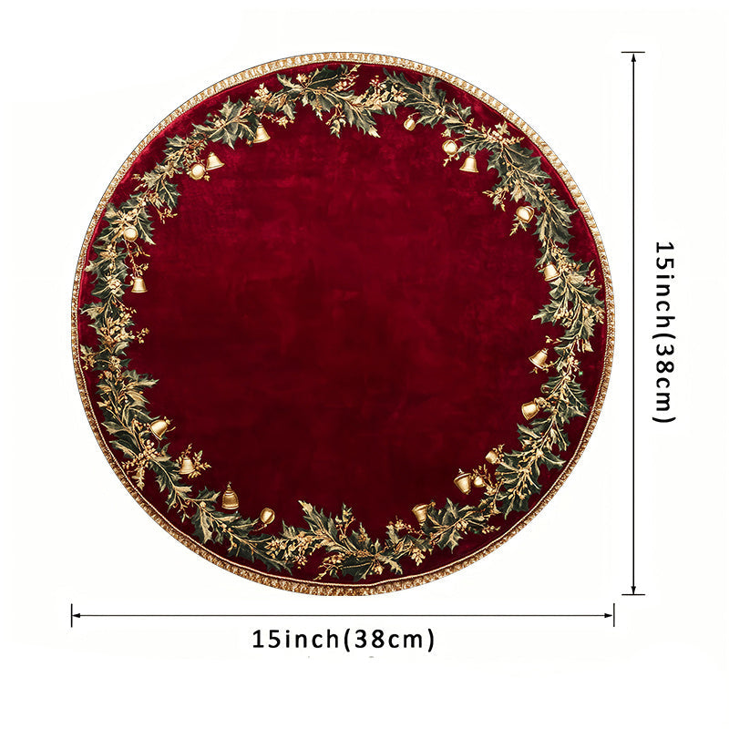 Vianočné prestieranie – burgundské a zlaté