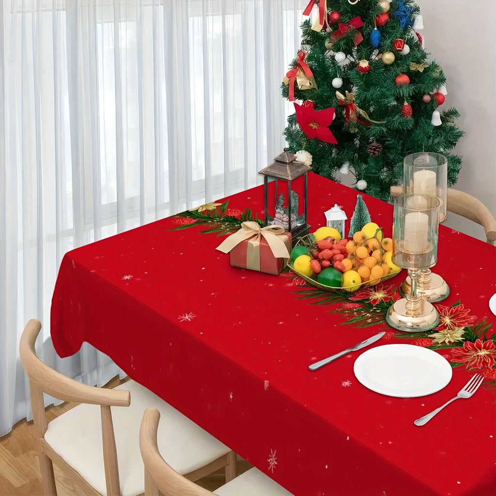 Obrus – Vianočný kvetinový vzor