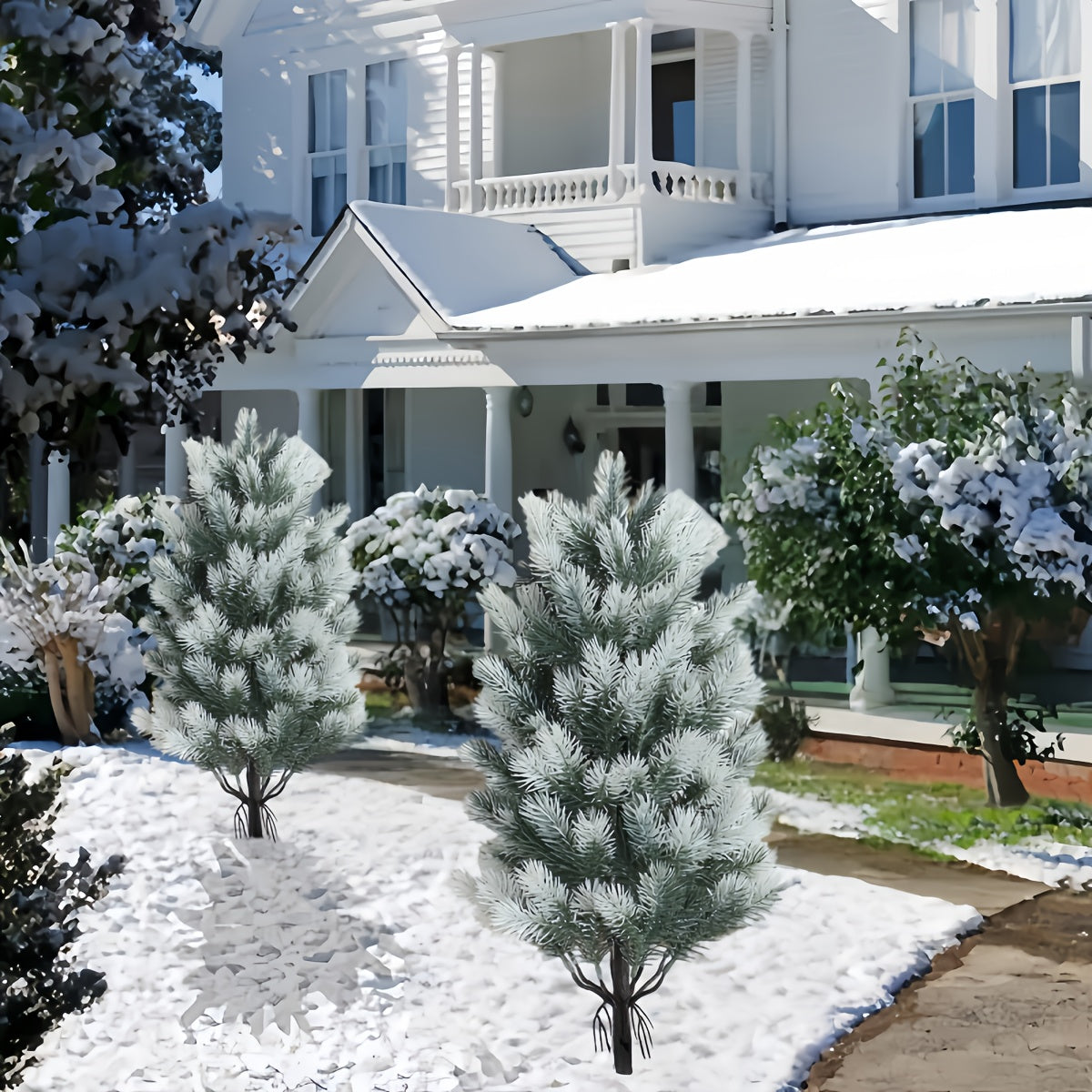 Vianočné stromčeky – 2ks s podložkami