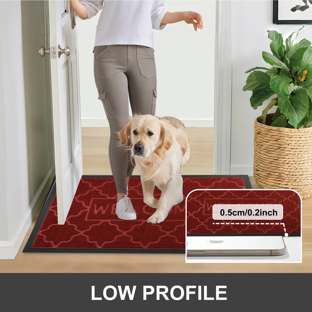 Vianočná rohožka – červená