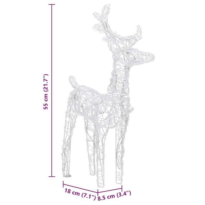 Vianočná dekorácia – sob a sane