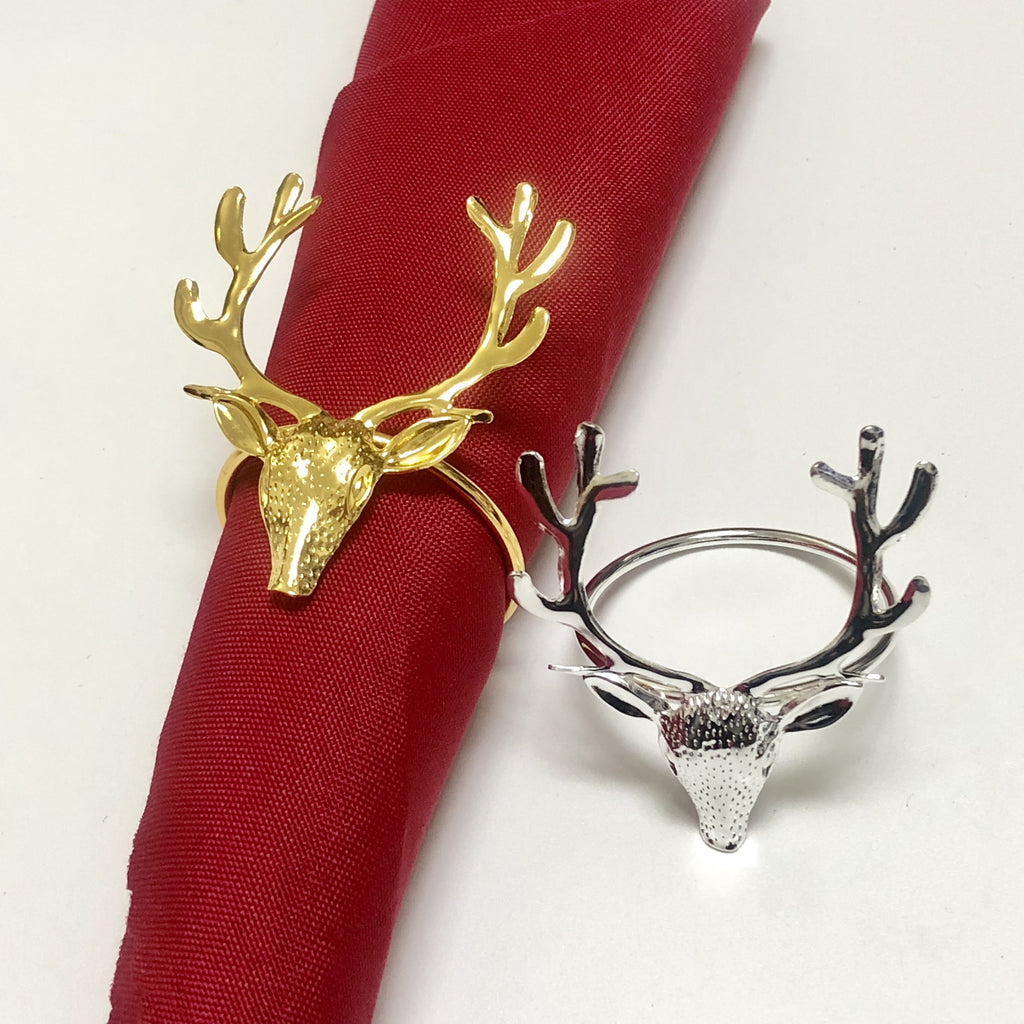 Súprava 12 vianočných sobích hláv