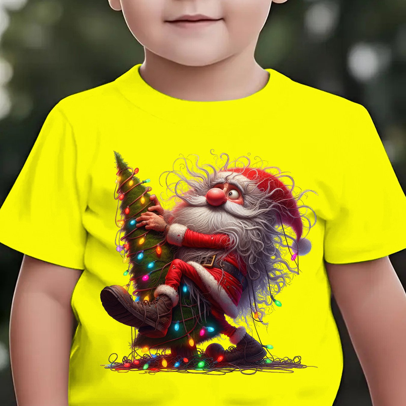 Tričko pre deti – Santa Claus a sobi