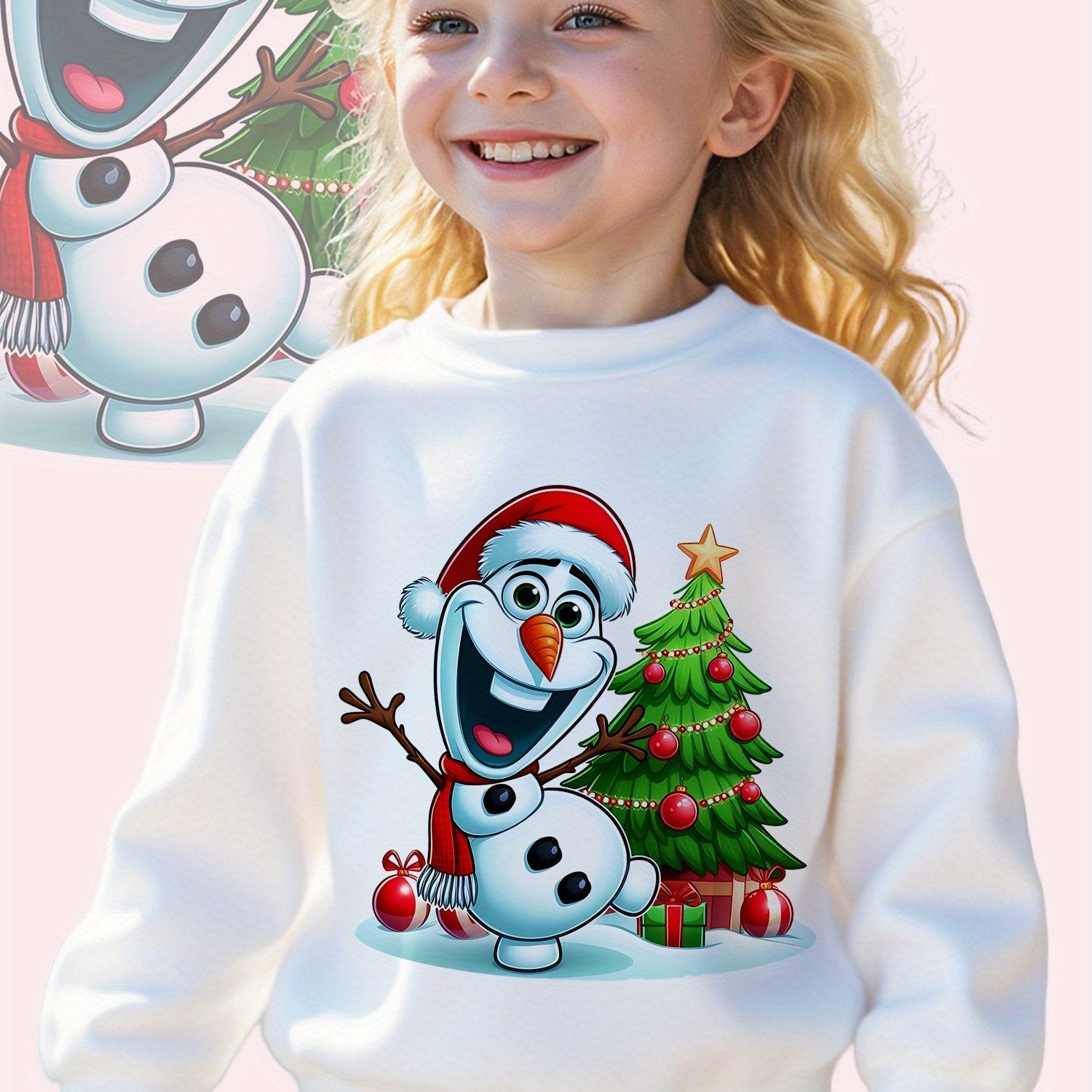 Mikina s potlačou snehuliaka – Olaf