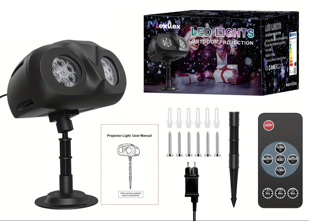 Vianočné projektorové svetlo – čierne
