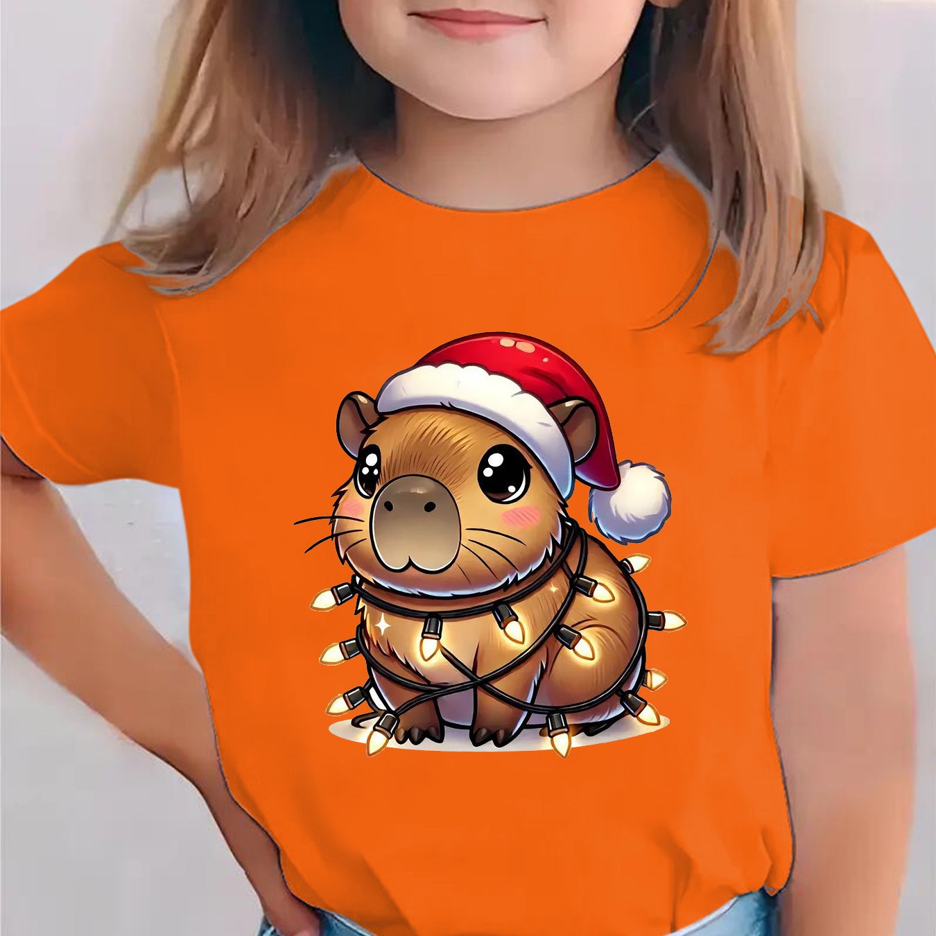 Detské tričko – s potlačou kapybary