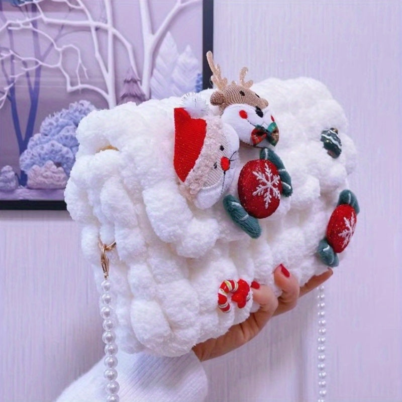 Vianočná kabelka – plyšová