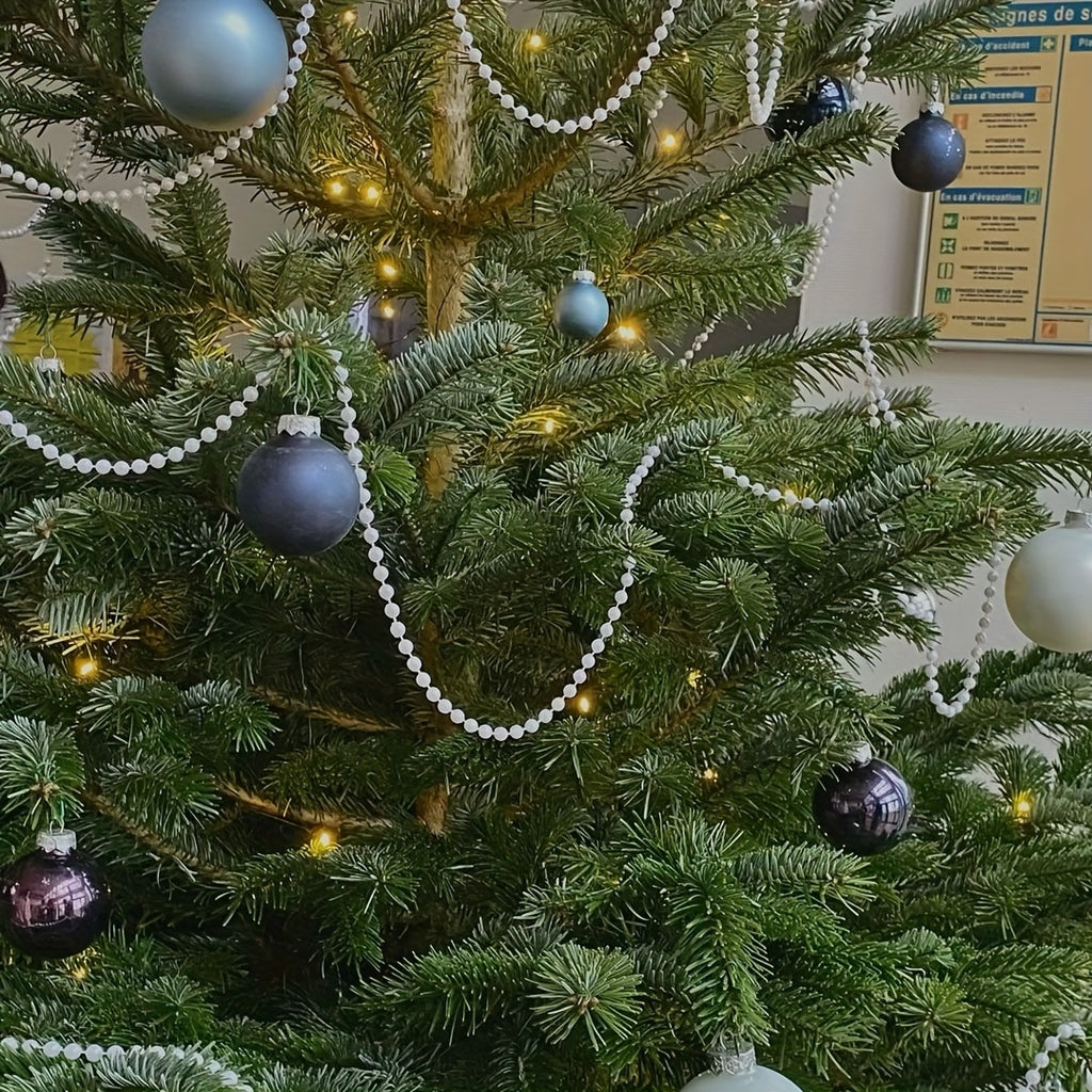 Vianočný girland s guľatými perličkami – 3m