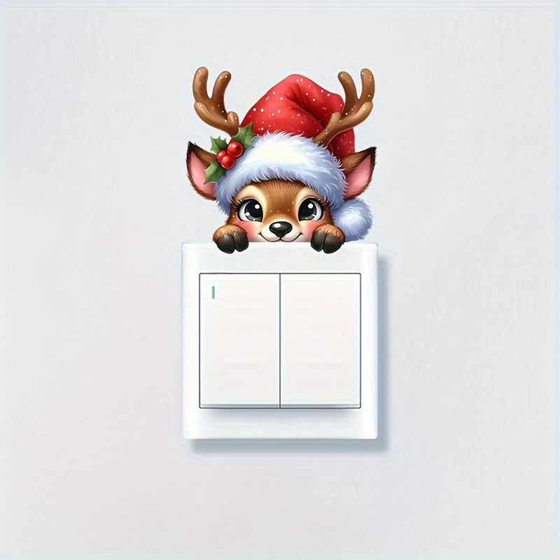 Nálepka na vypínač – sobí vzor