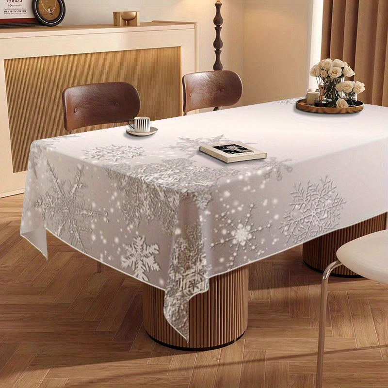 Vianočný obrus – elegantný vzor snehových vločiek