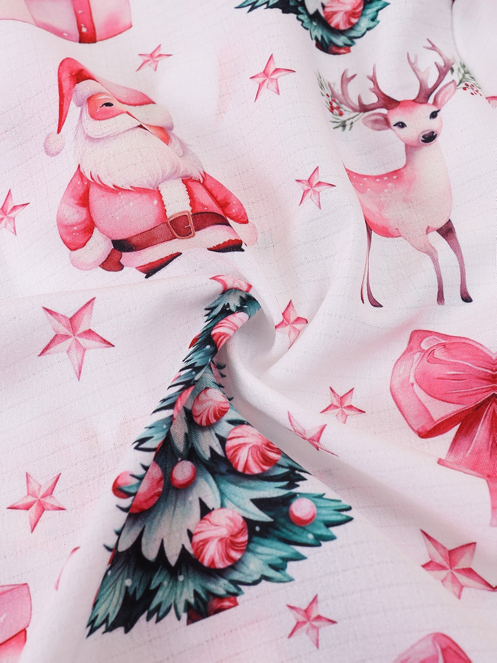 Vianočné pyžamo pre dievčatá – ružové a červené