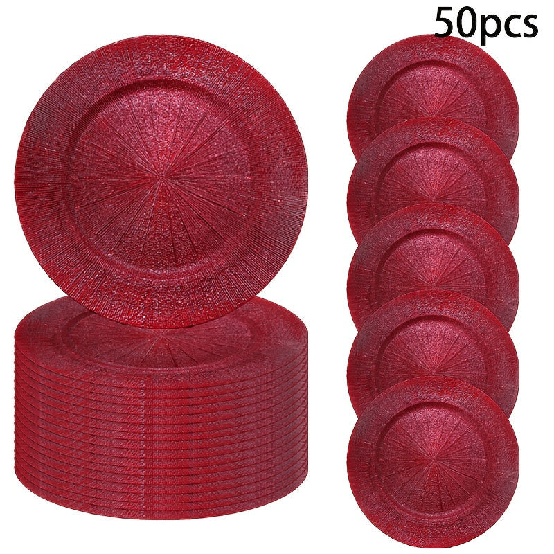 Servírovacie taniere – červené