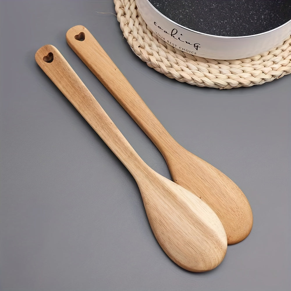 Drevené lyžice na varenie – 2ks