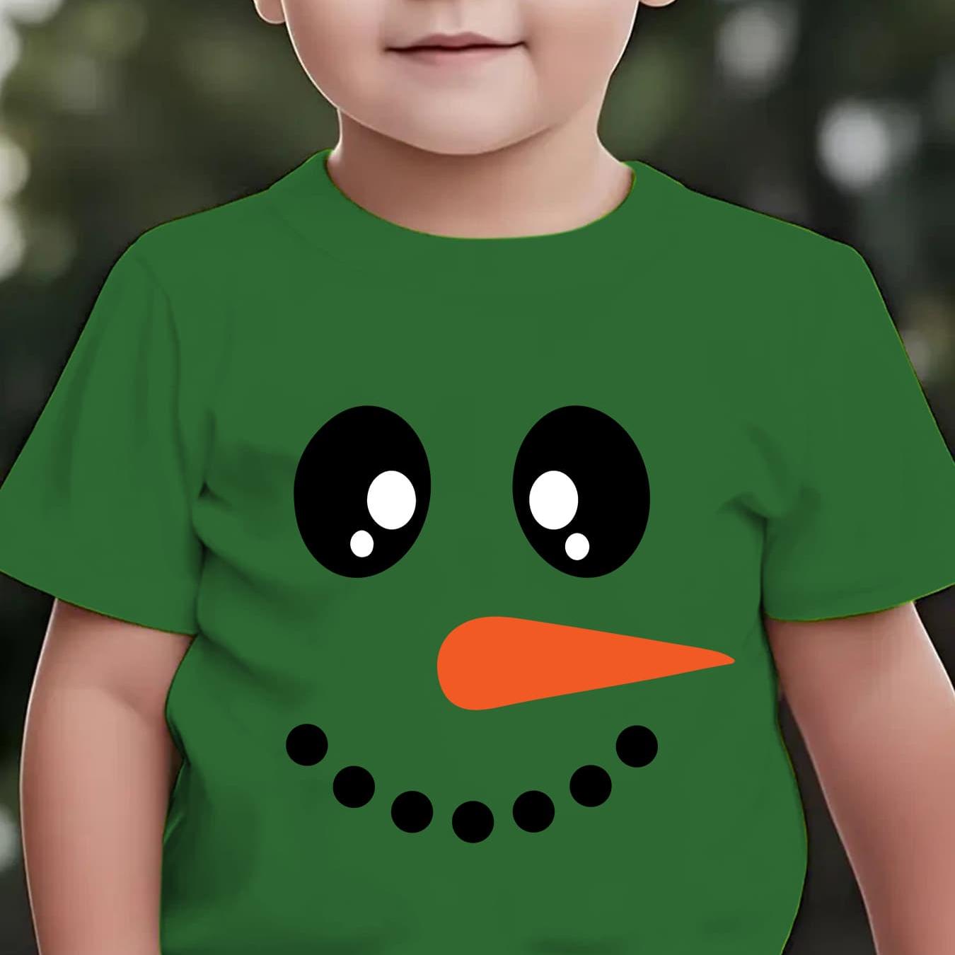 Tričko s potlačou – snehuliak