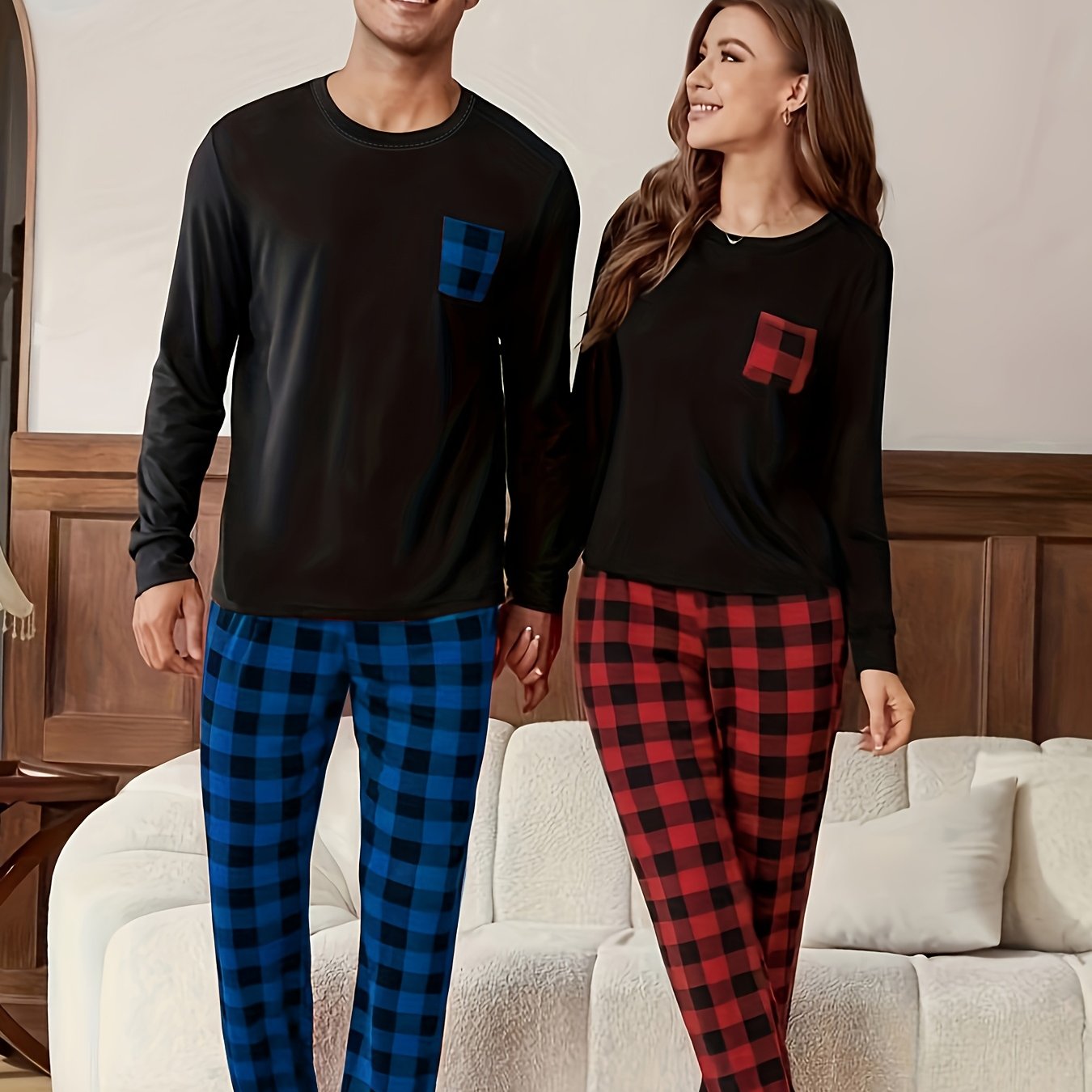 Pyžamo – kárované párové