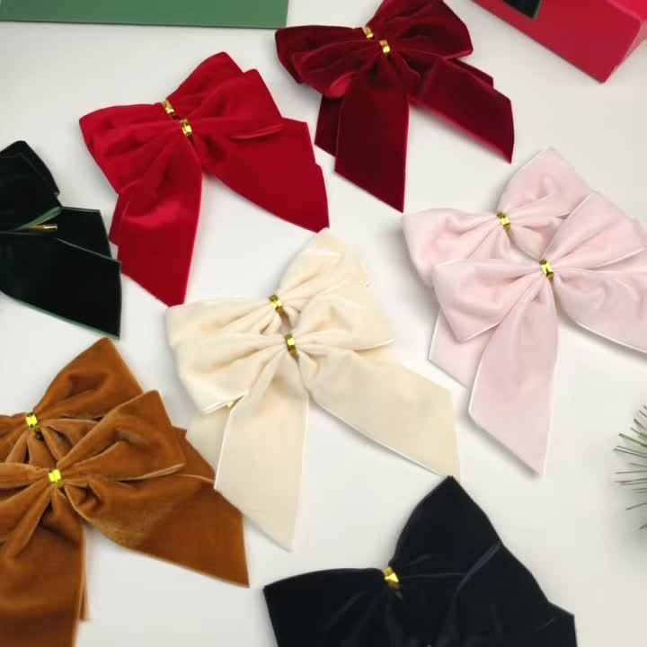 Vianočné mašle – burgundské