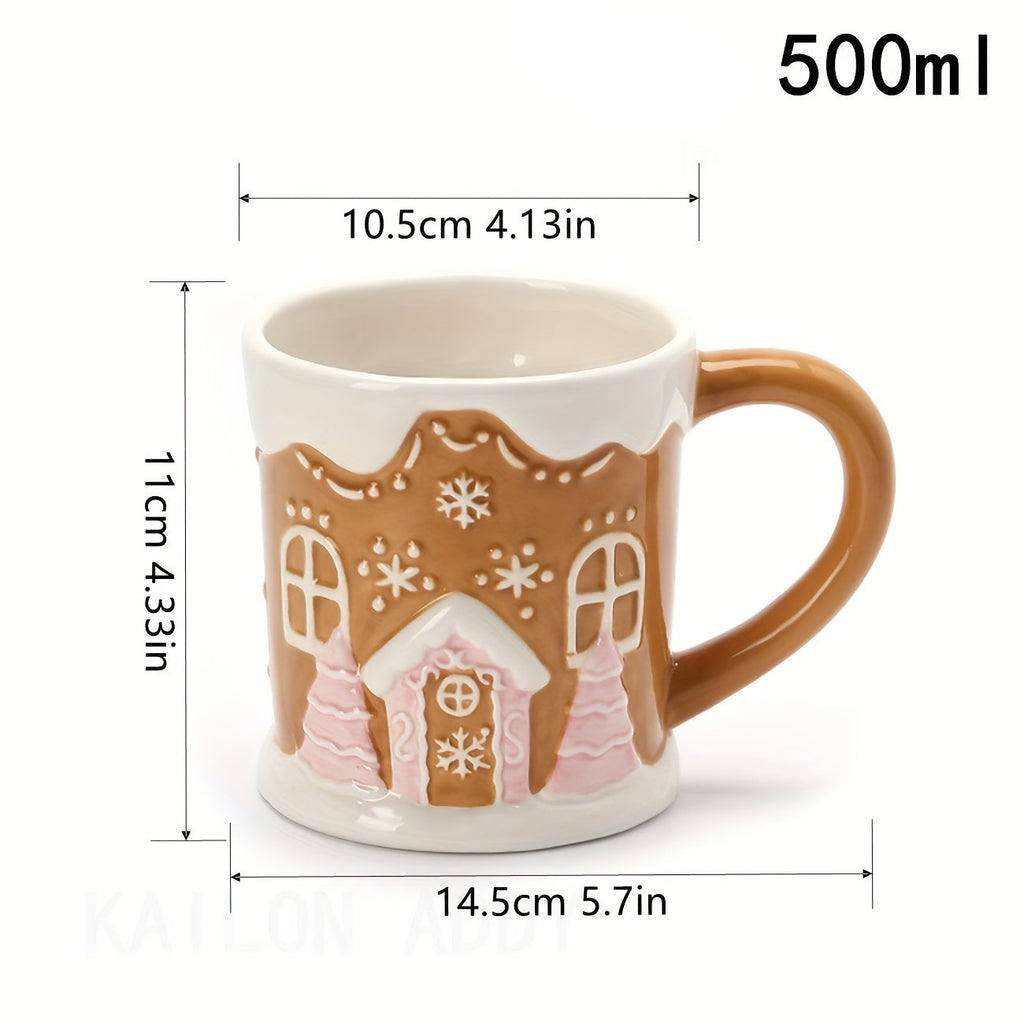 Vianočný hrnček – domček z perníka