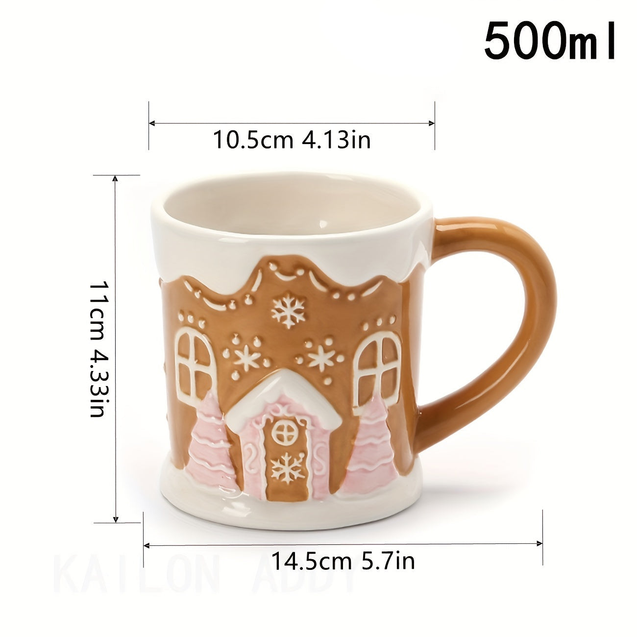 Vianočný hrnček – domček z perníka