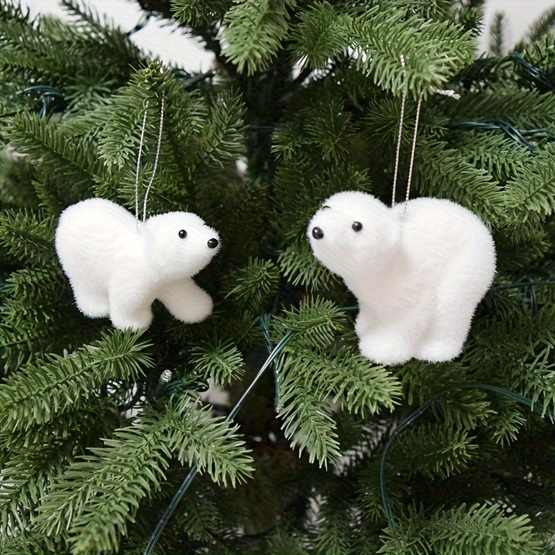 Vianočné ozdoby – biele medvede
