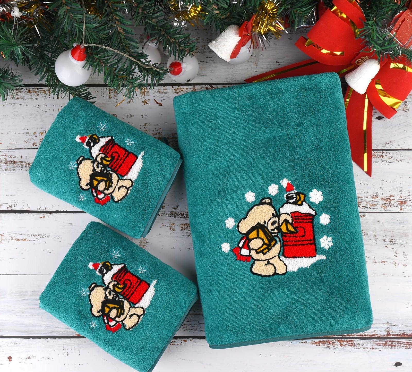 Vianočné uteráky – 3ks rôzne farby