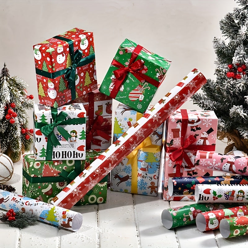 Vianočný baliaci papier – 8 ks