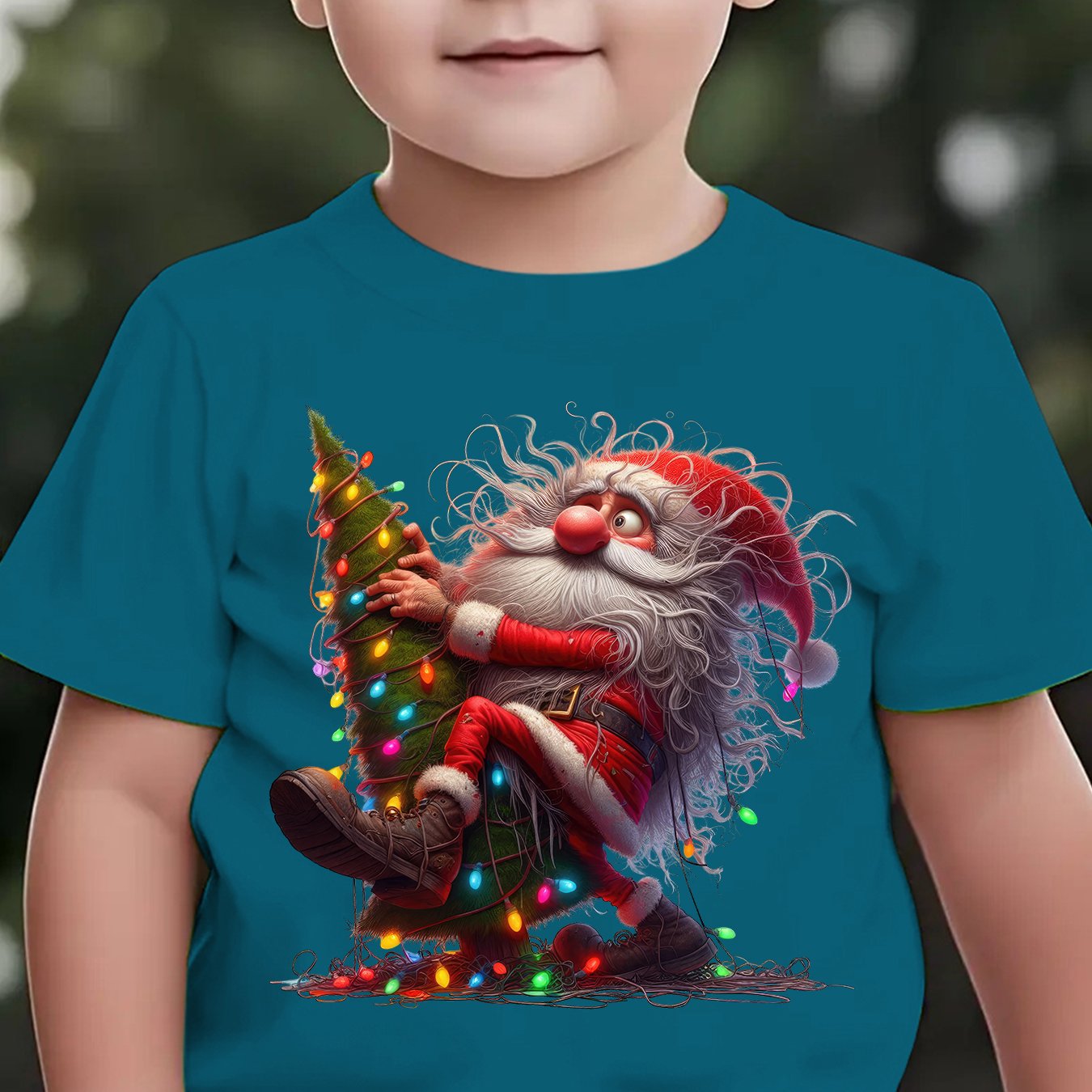 Tričko pre deti – Santa Claus a sobi