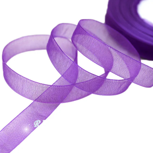 Organza stužka – 12mm 45 metrov