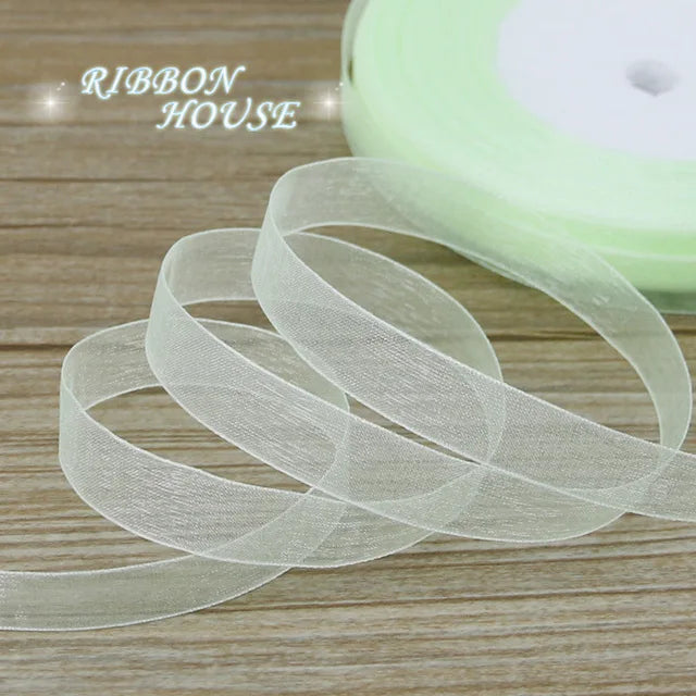 Organza stužka – 12mm 45 metrov