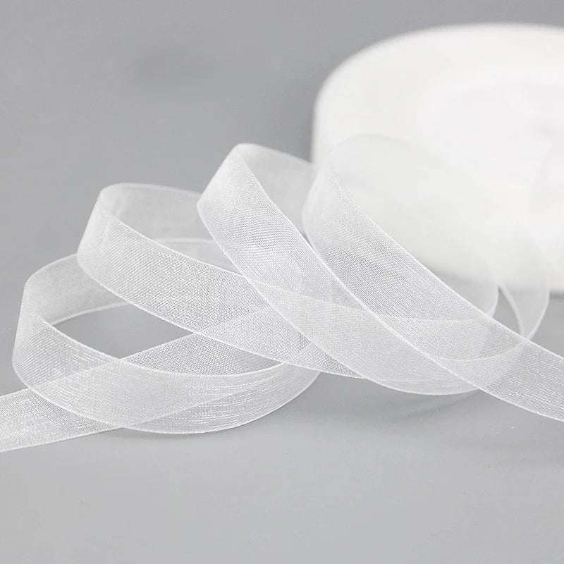 Organza stužka – 12mm 45 metrov