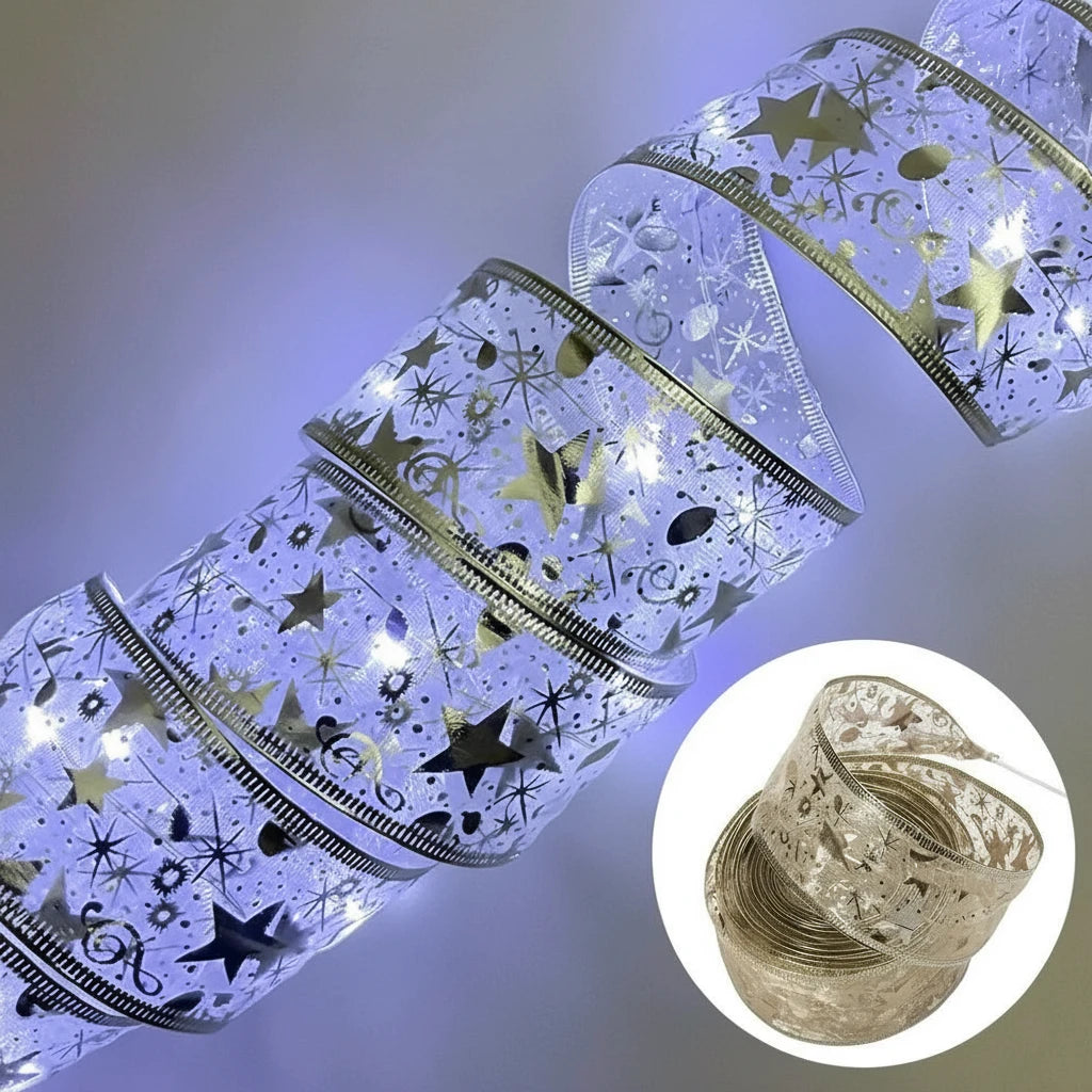 Vianočné svetielka – zlatá