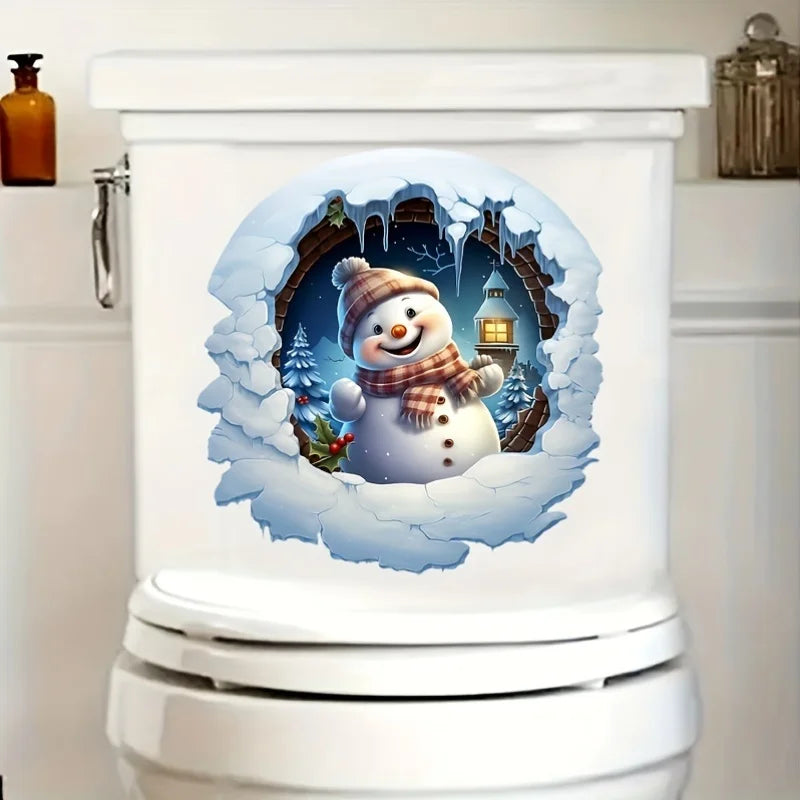 Samolepka snehuliaka – Vianočná