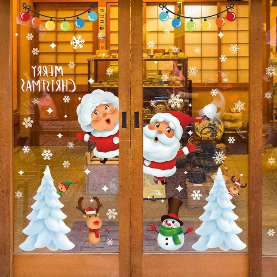 Vianočné nálepky na okno – Santa Claus