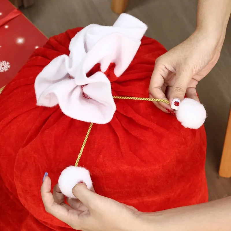 Vianočné tašky – červené zamatové