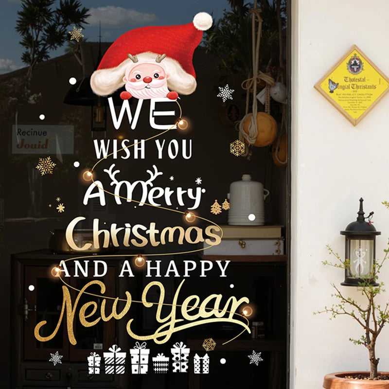 Vianočné nálepky na okno – Santa Claus