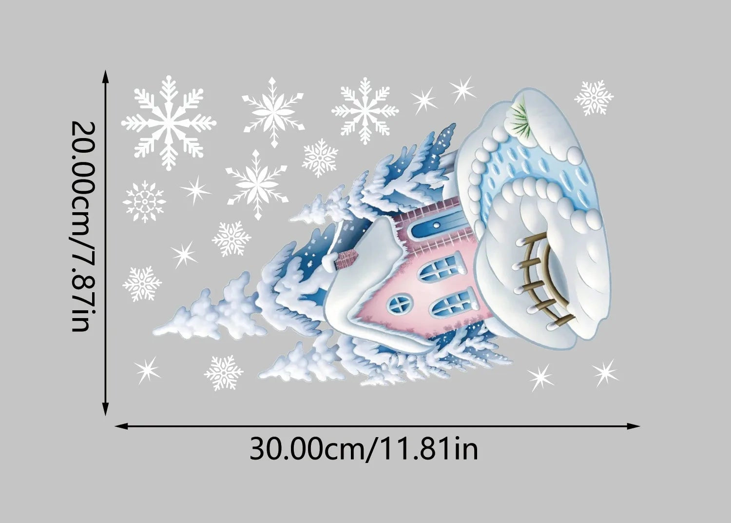 Vianočné nálepky na okno – elf a Santa Claus