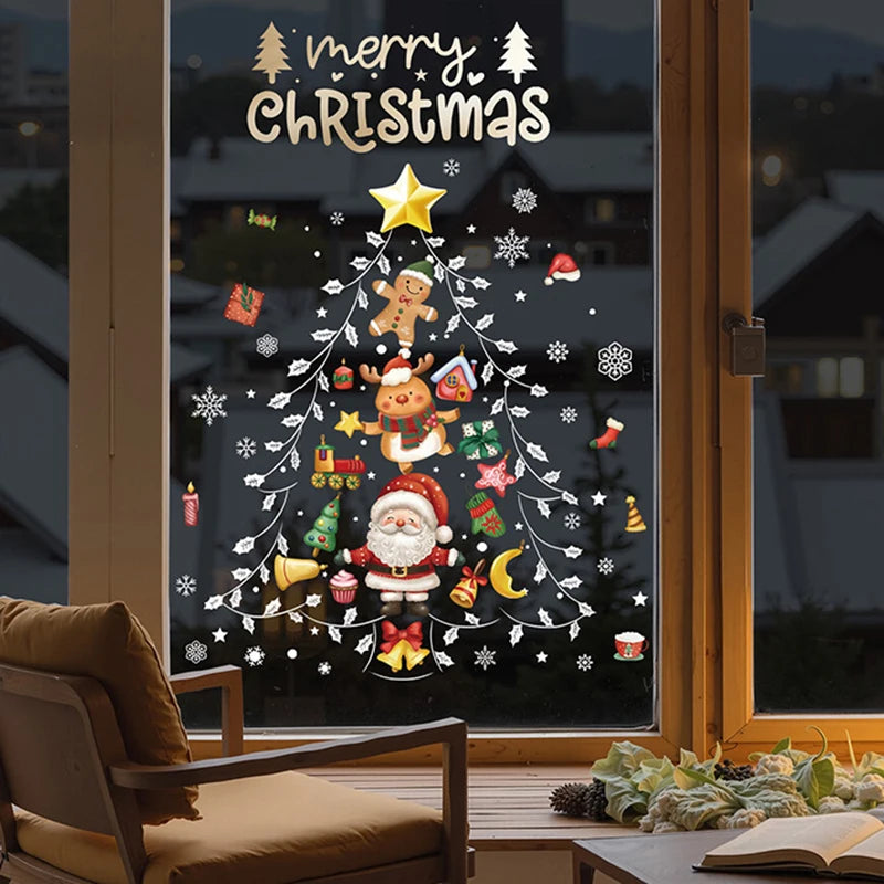 Vianočné nálepky na okno – Santa Claus