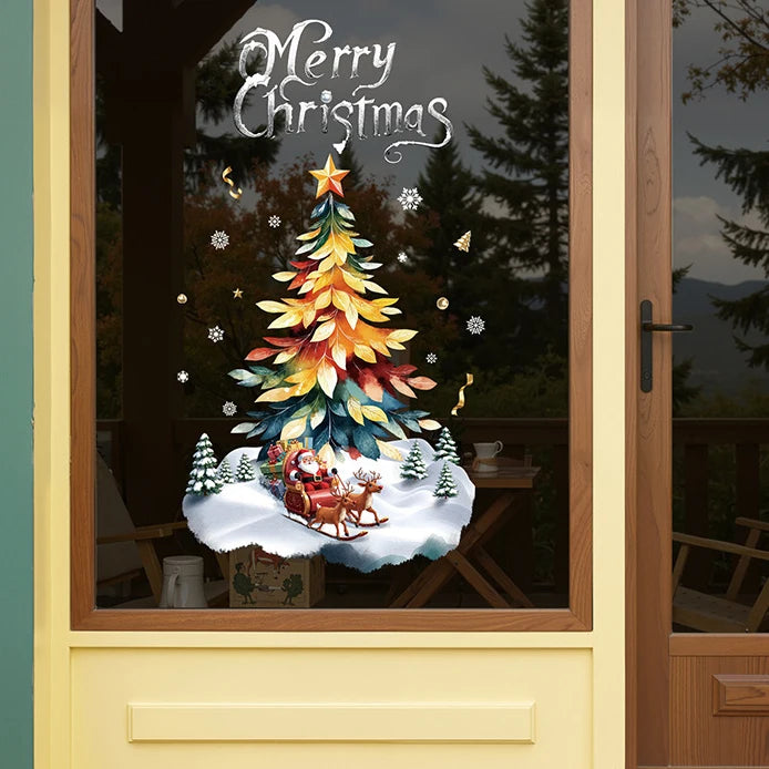 Vianočné nálepky na okno – Santa Claus